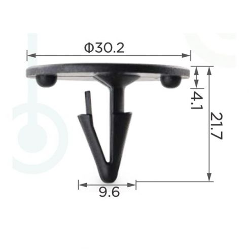 Клипса капота Ford 386553-S Клипса капота Ford 386553-S