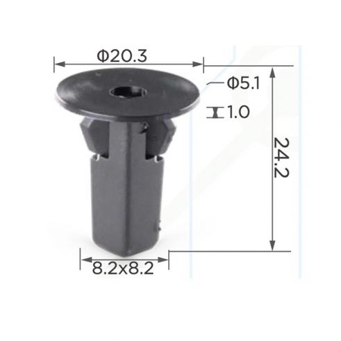 Клипса под саморез Toyota Lexus 9018906157 Клипса под саморез Toyota Lexus 9018906157