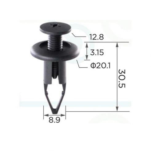 Клипса бампера Toyota 90467-09189 90467-09127 Клипса бампера Toyota 90467-09189 90467-09127