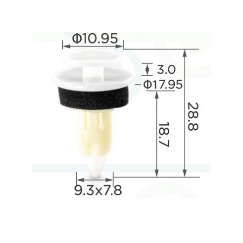 Клипса обшивки Mercedes-Benz 1639881678 Chrysler Dodge 55350747A 55350747AB Клипса обшивки Mercedes-Benz 1639881678 Chrysler Dodge 55350747A 55350747AB