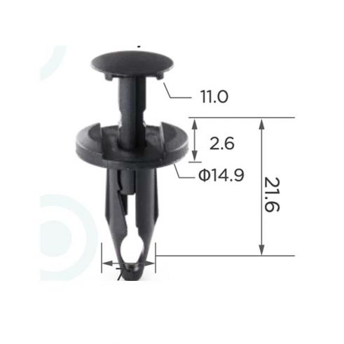 Клипса дверей подкрылок Fiat Dodge Jeep Chrysler GM 21077123 Клипса дверей подкрылок Fiat Dodge Jeep Chrysler GM 21077123