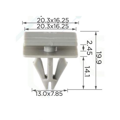 Клипса молдинга GM 25693852