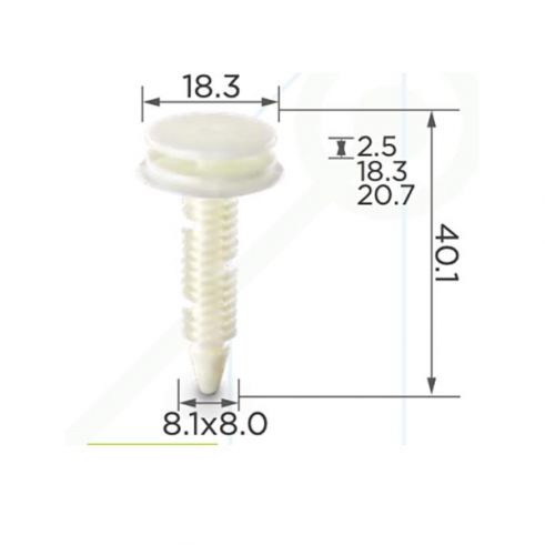 Кліпса обшивки GM 10421018 Кліпса обшивки GM 10421018