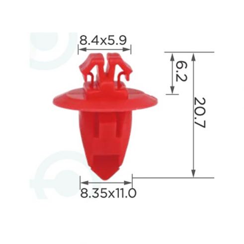 Клипса молдинга Toyota 90904-67037 Клипса молдинга Toyota 90904-67037