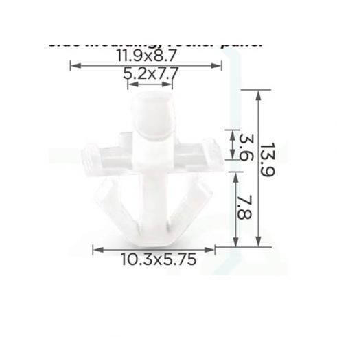 Кліпса молдингу двері GM 10287547 Кліпса молдингу двері GM 10287547