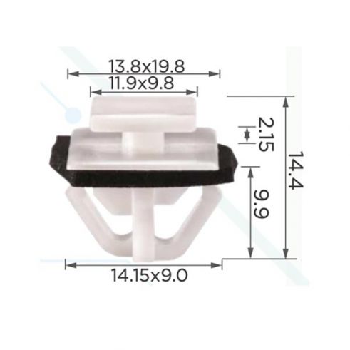 Клипса молдинга Hyundai 8775638000 Клипса молдинга Hyundai 8775638000