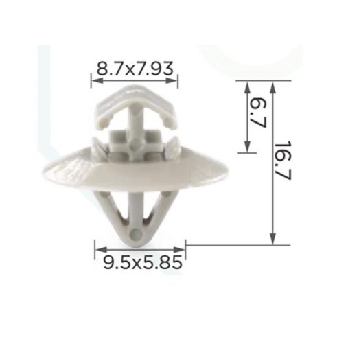Клипса молдинга Iveco 500326896 Renault 7703077421 Citroen Nissan Opel