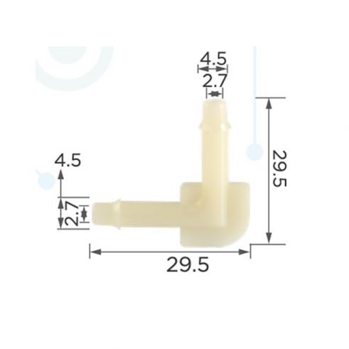 Пластиковый соединитель d4.5 GM 556992 14031145 22508049 Ford 387065 Chrysler 4100727