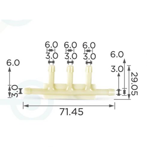 Пластиковый соединитель d6.0 Ford 384111 AMC 3237451 Пластиковый соединитель d6.0 Ford 384111 AMC 3237451