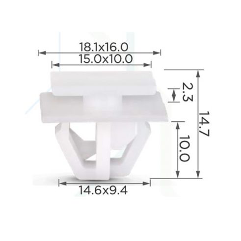 Клипса молдинга Hyundai SsangYong K-7955706000 Клипса молдинга Hyundai SsangYong K-7955706000