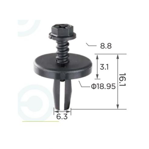 Клипса капота Ford N802737-S Клипса капота Ford N802737-S