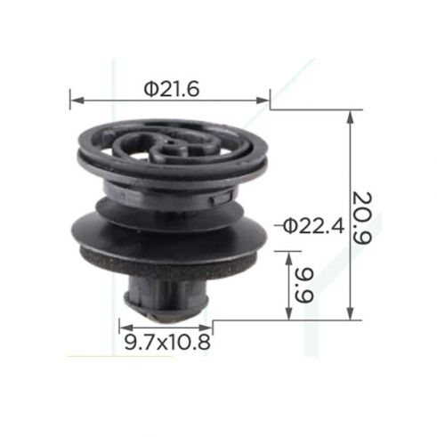Клипса внутренней отделки Audi Seat Skoda VW 3B0868243 Клипса внутренней отделки Audi Seat Skoda VW 3B0868243