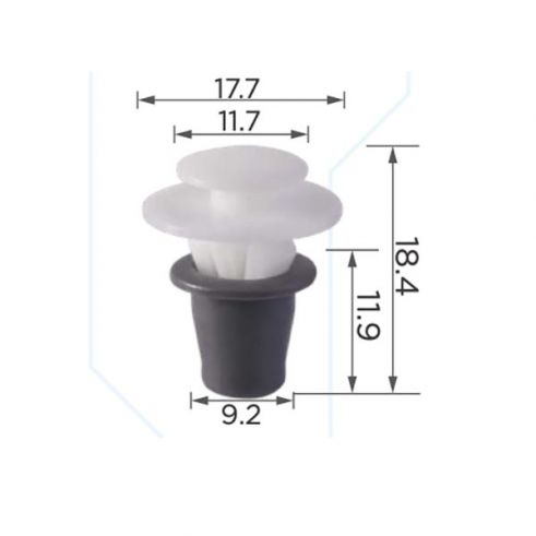 Клипса молдинга Citroen VW Audi 95667895 37853575