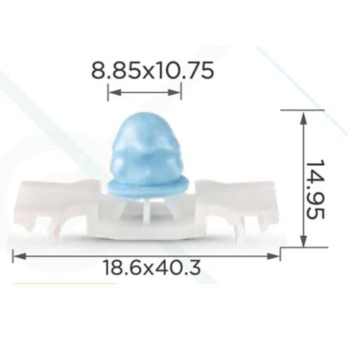Клипса молдинга Audi VW 1H0853585A Клипса молдинга Audi VW 1H0853585A