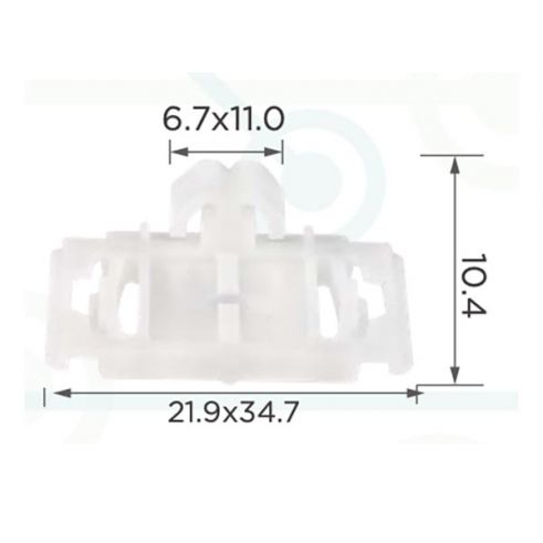 Кліпса молдингу Audi VW 4A0853825C Кліпса молдингу Audi VW 4A0853825C