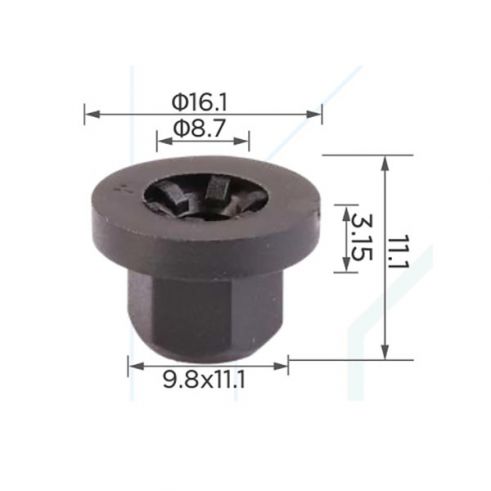 Пластмассовая гайка Mercedes A0039900251 BMW 16131176747