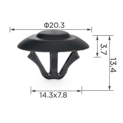Клипса капота Mercedes A0019880325