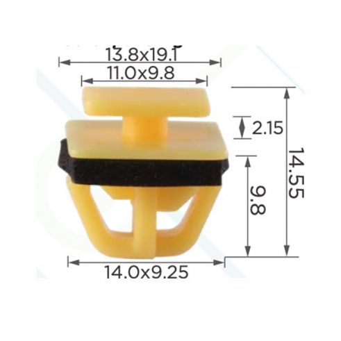 Клипса молдинга Hyundai Kia 8775835000 Клипса молдинга Hyundai Kia 8775835000