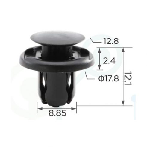 Клипса бампера Toyota Lexus 9046709185