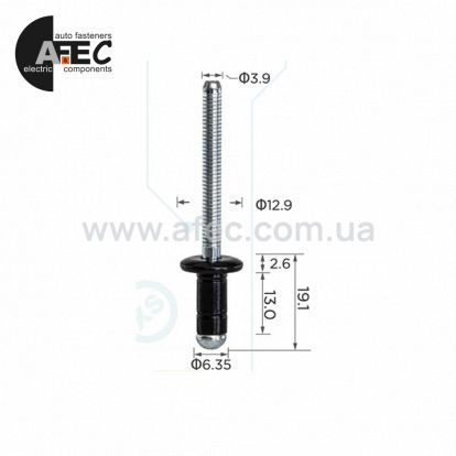 Заклепка кузова Toyota 90269-06017, 90269-A0005 – Оптово-розничные